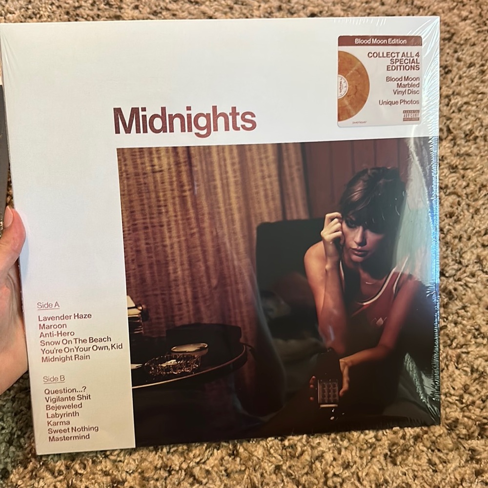 Taylor swift vinyl blood moon edition